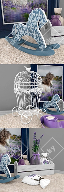 Charming Provence Decor Set 3D model image 2