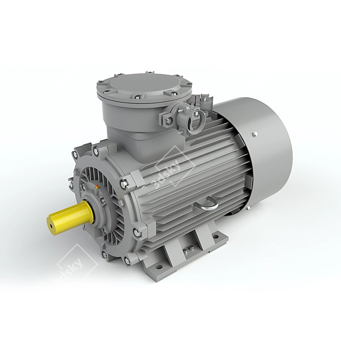 AIMUR Electric Motor 3D model image 1