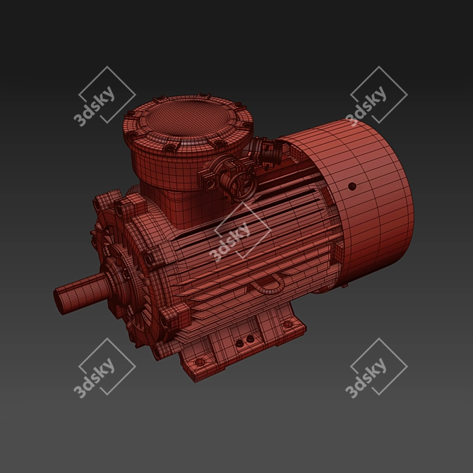 AIMUR Electric Motor 3D model image 2