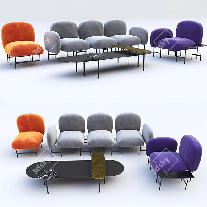 Isole Modular Furniture - Contemporary Design 3D model image 1