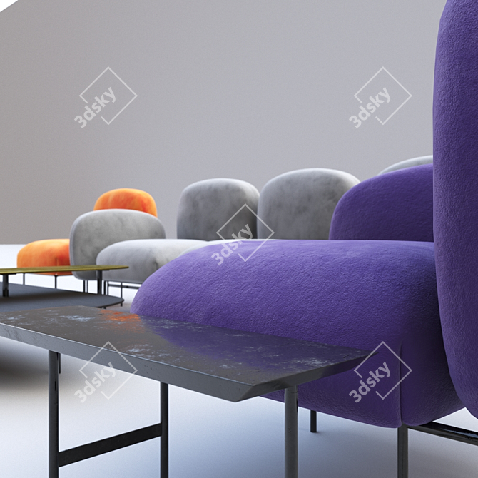 Isole Modular Furniture - Contemporary Design 3D model image 2