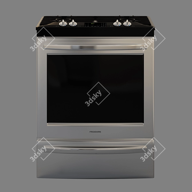 Frigidaire Gallery 30'' Slide-In Dual-Fuel Range: Sleek Design, Exceptional Performance 3D model image 1