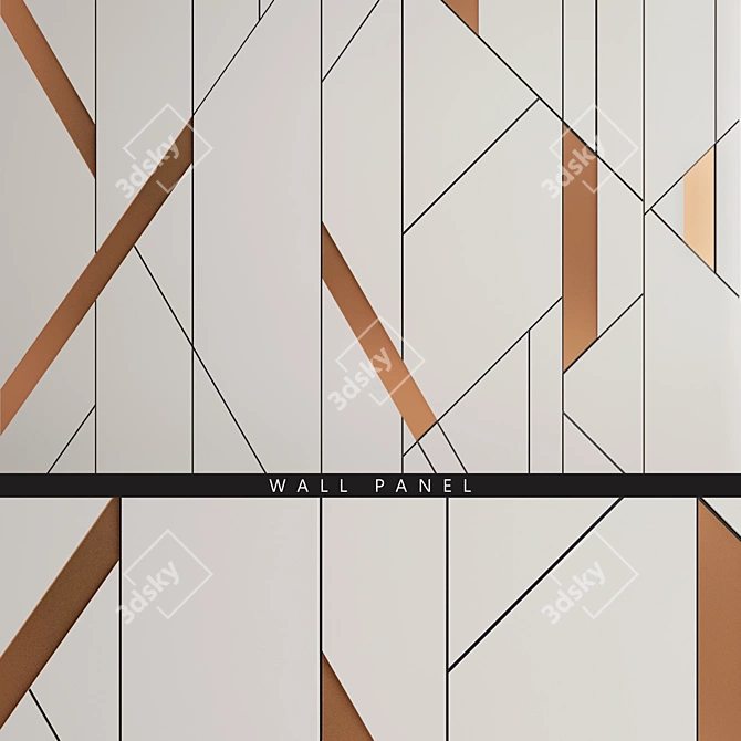 Archived Wall Panel 6 - 3ds Max, FBX & Texture 3D model image 1