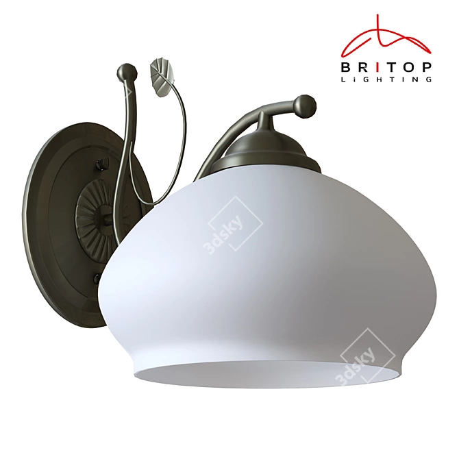 Elegant Britop Sconce Trila 3D model image 1