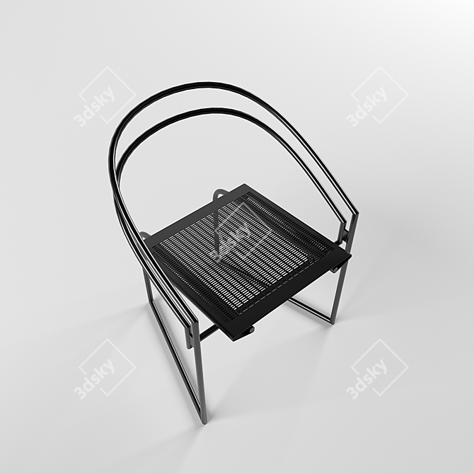 Sleek Mario Botta Chair 3D model image 3