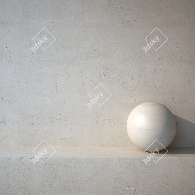 Stylish Light Stucco for Max 2014 3D model image 1