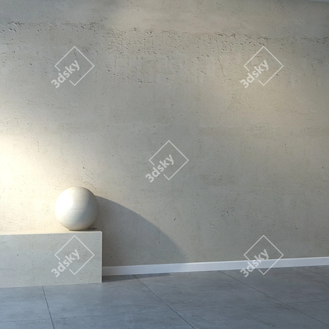 Stylish Light Stucco for Max 2014 3D model image 2