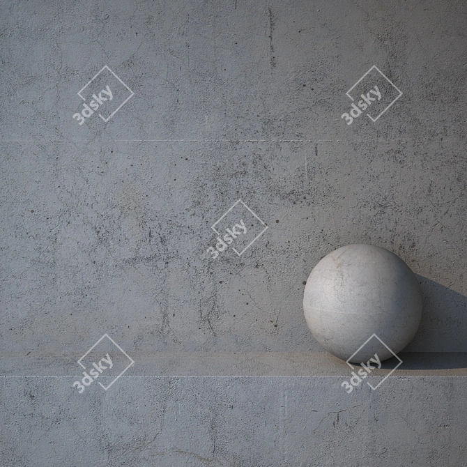 High Resolution Plaster 3D Model 3D model image 1