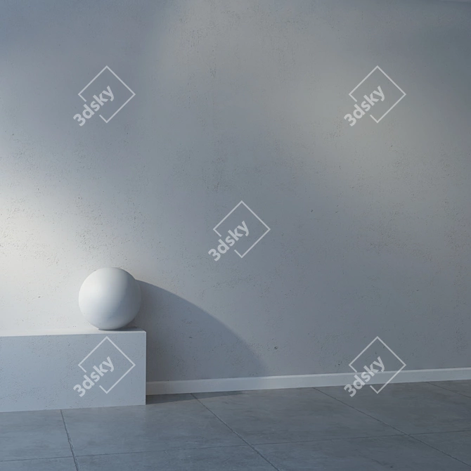 Light Plaster Texture Pack 3D model image 2