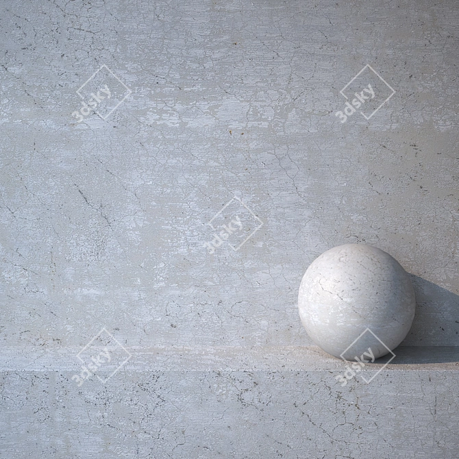 Title: High-Res Plaster 3D Model 3D model image 1