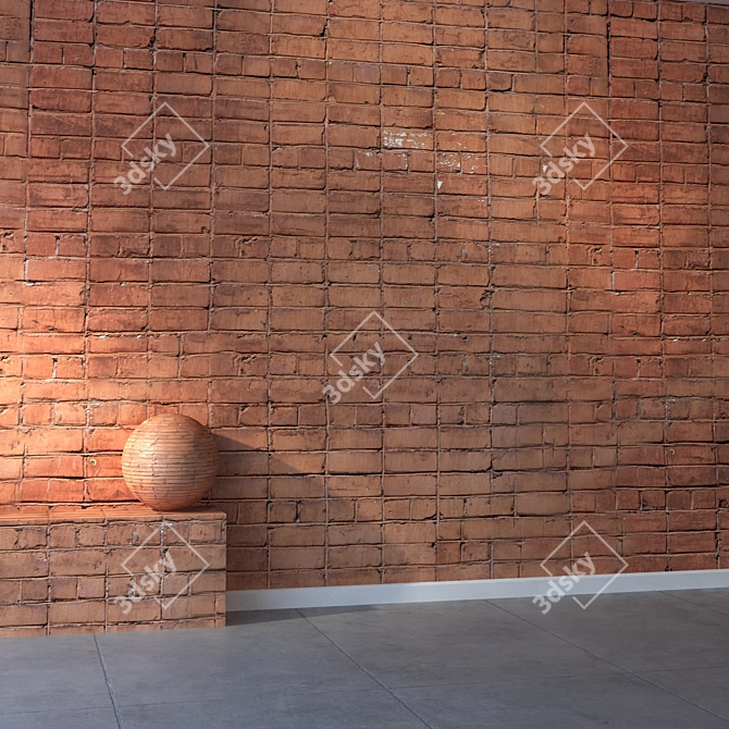 High-Resolution Brick 3D Model 3D model image 2