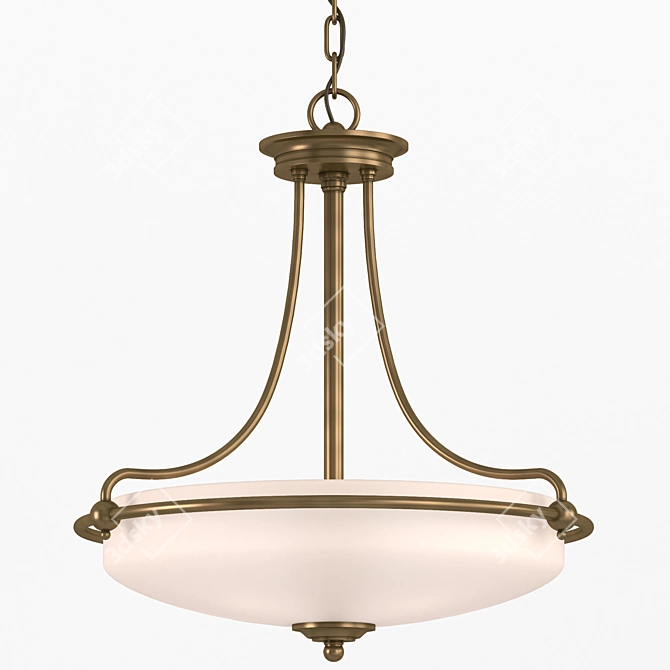 Quoizel Griffin Pendant Light: Elegant and Modern 3D model image 1