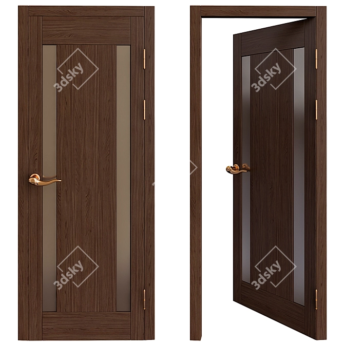 Sleek Urban Door: The Modern Choice 3D model image 1