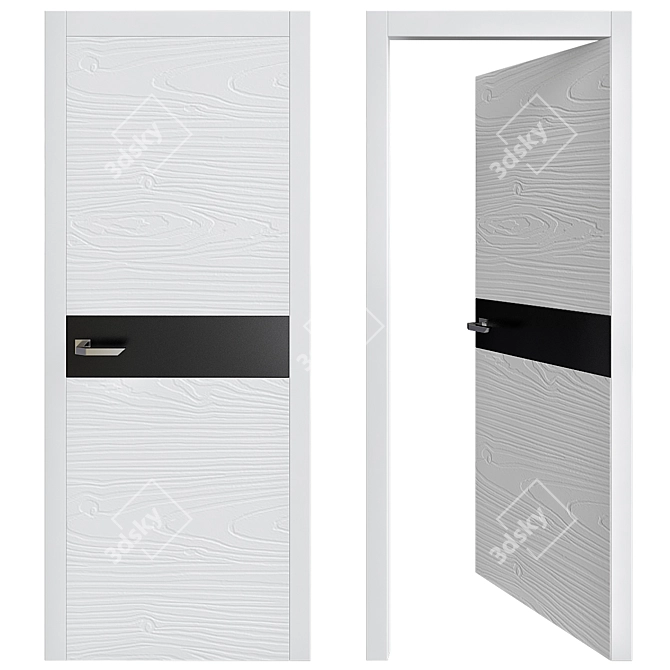 Elegant Entry: Modern Door 3D model image 1