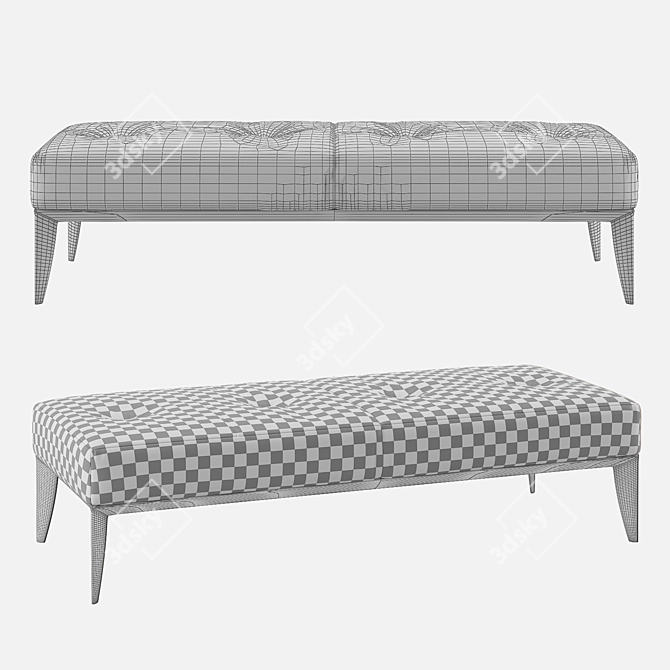 Daytona Dante Bench - Italian Elegance for your Home 3D model image 3