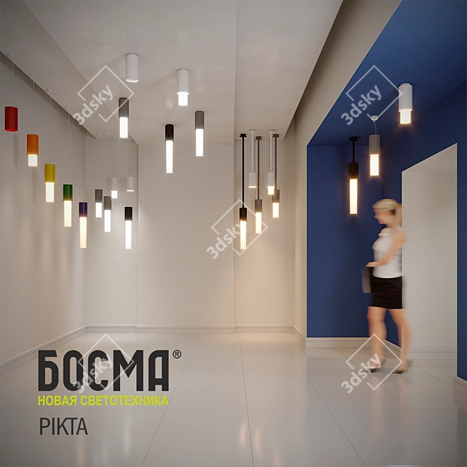 Bosma PIKTA Pendant Light 3D model image 3