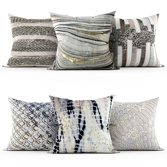 Luxury Home Decor Pillows 3D model image 1