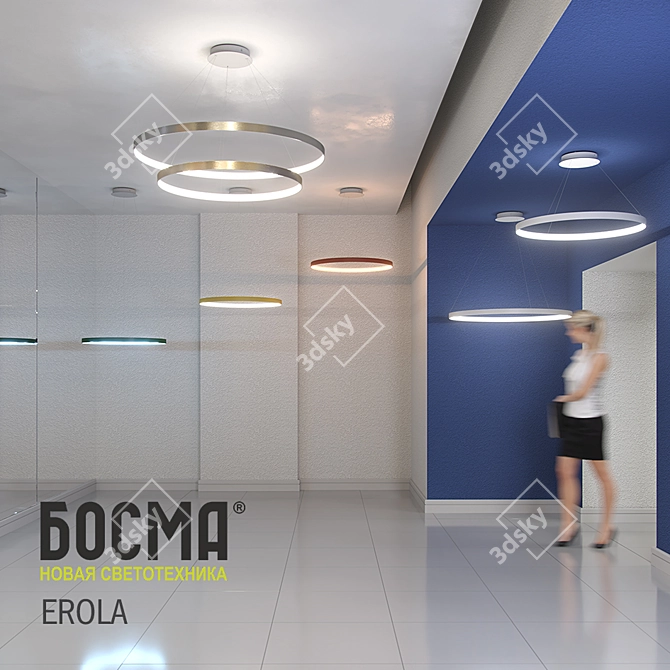 Erola LED Pendant Light 3D model image 3