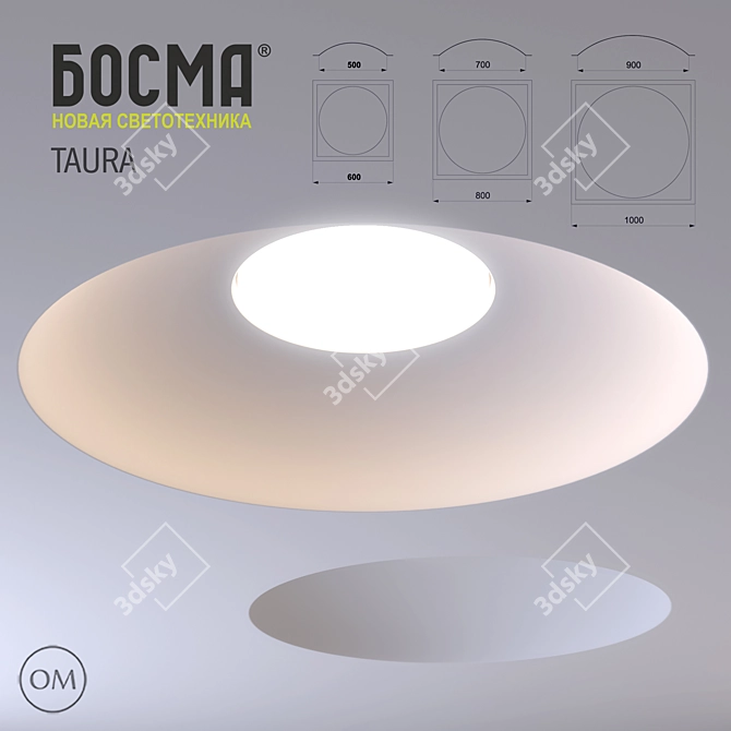 Taura Bosma - Unique Gypsum LED Light 3D model image 1