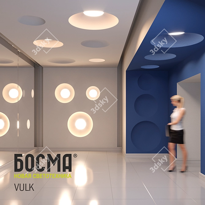 Taura Bosma - Unique Gypsum LED Light 3D model image 3