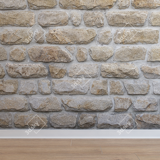 Seamless Stone Cladding | Ultra HD | Interior & Exterior | 3dsMax 3D model image 1