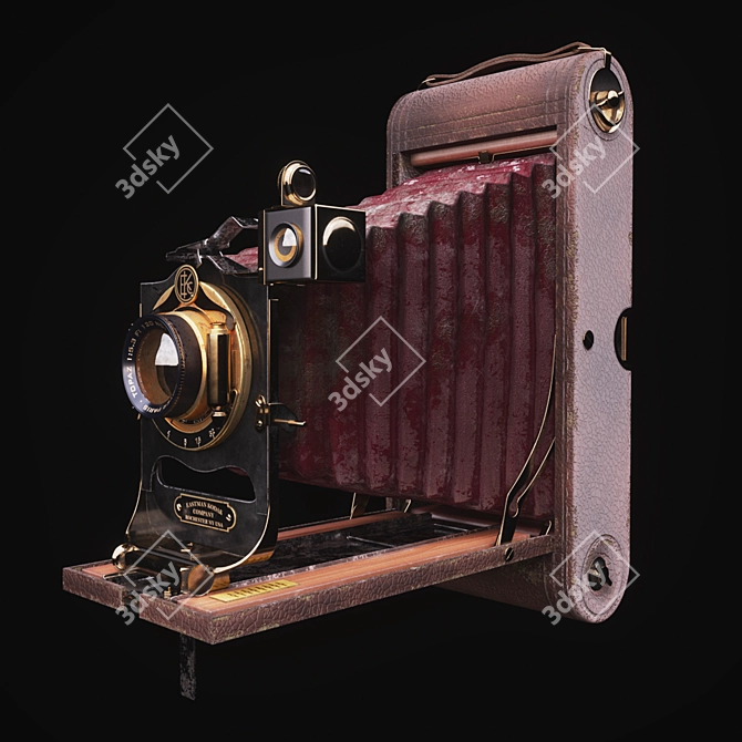 Vintage Camera: Capturing Memories 3D model image 1