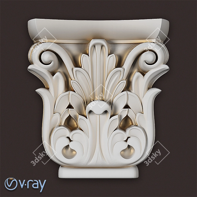 Elegant Kronshtein Decor 3D model image 1