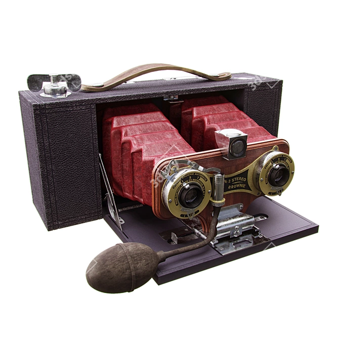 Title: Vintage Kodak Stereo Camera 3D model image 1