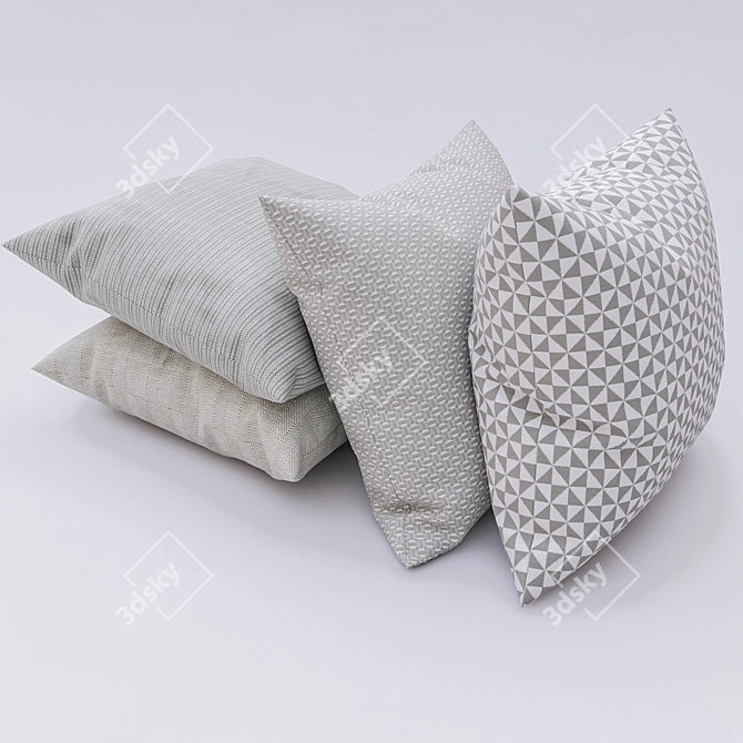 Cozy Dream Pillow Set 3D model image 1