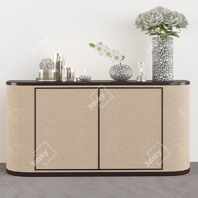 Elegant Florence Console Table 3D model image 1