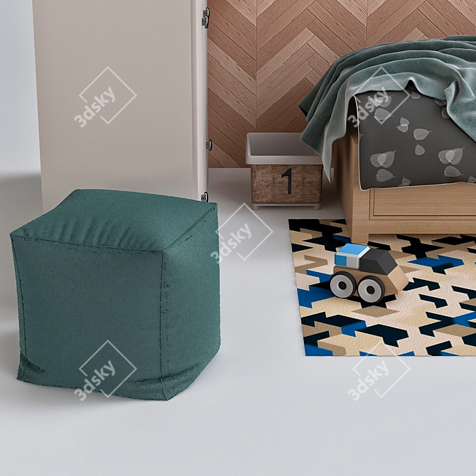 Cute and Cozy Babby Bedroom 3D model image 3