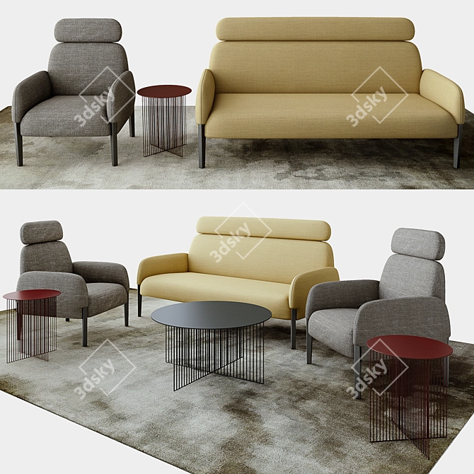 LaCividina Join Sofa Set 3D model image 1