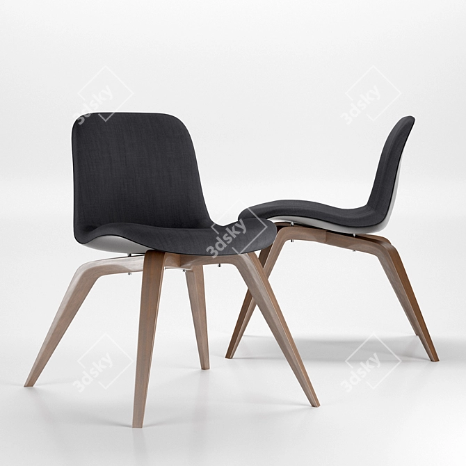 NORR11 Goose Lounge Chair: Sleek and Stylish Seating 3D model image 2