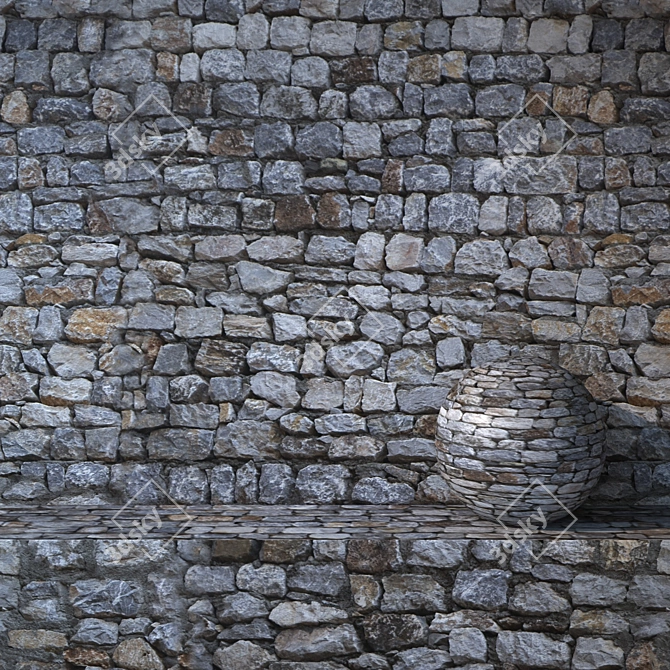 Natural Stone 73: High-Resolution 3D Model 3D model image 1