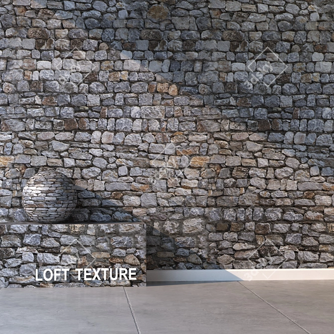 Natural Stone 73: High-Resolution 3D Model 3D model image 2