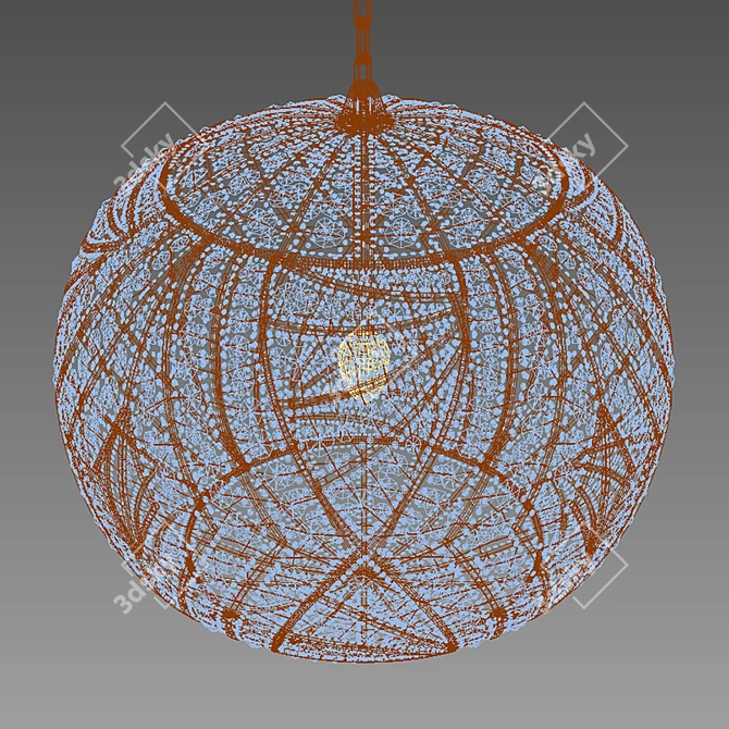 Title: Crystal Sphere Lamp 3D model image 2