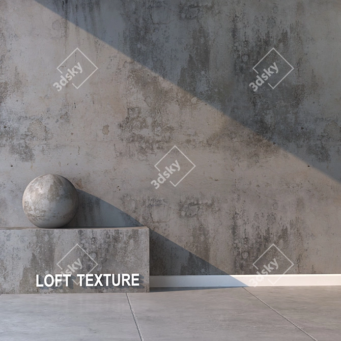 Seamless Plaster Texture 3D model image 2