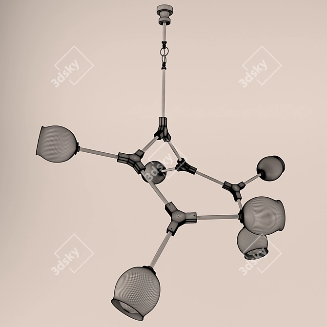 Modern Ceiling Lamp - 3dsmax Vray 3D model image 3