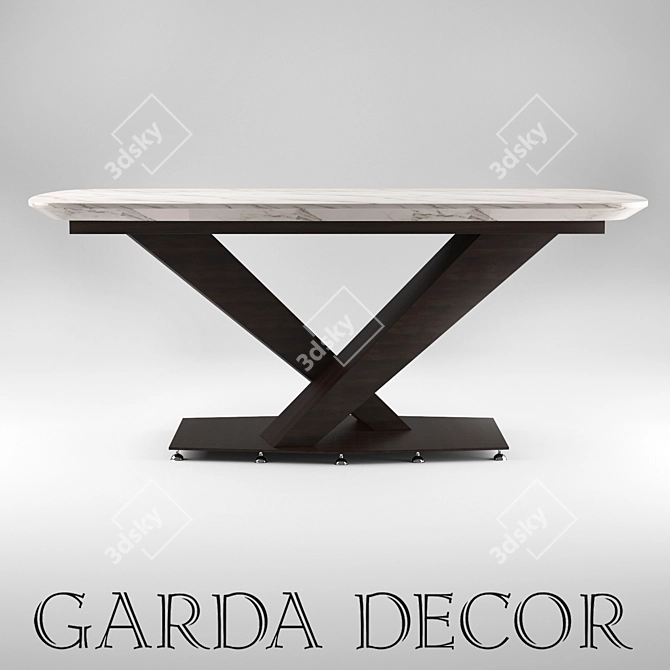 Garda Decor Dining Table 3D model image 1