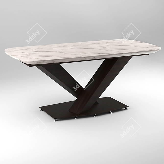 Garda Decor Dining Table 3D model image 2