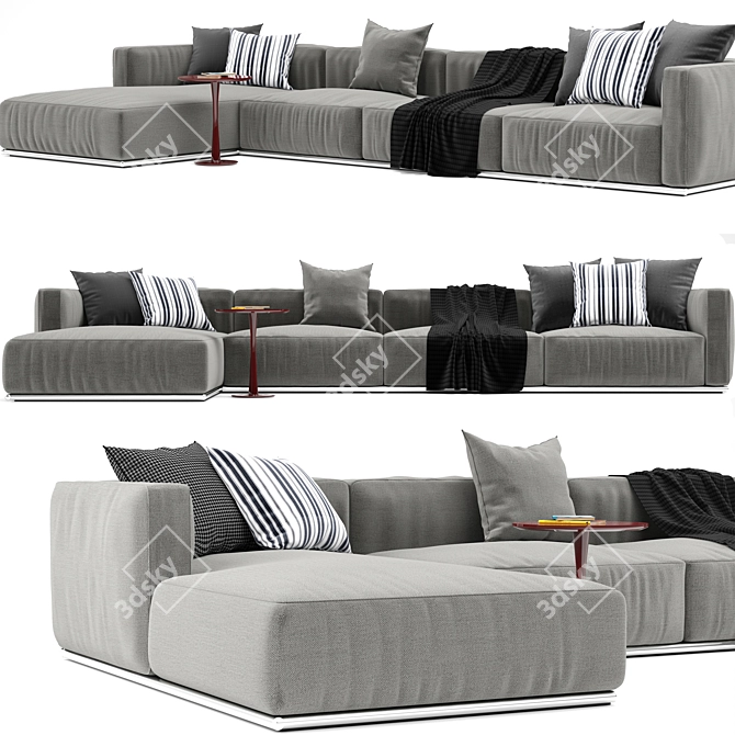 Poliform Shangai Sofa | Modern Design and Exceptional Comfort 3D model image 1