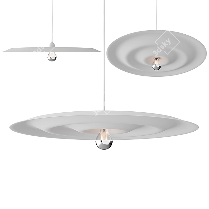 Sleek Scandinavian Lighting Duo: w171 Alma Pendant & Wall Light 3D model image 1