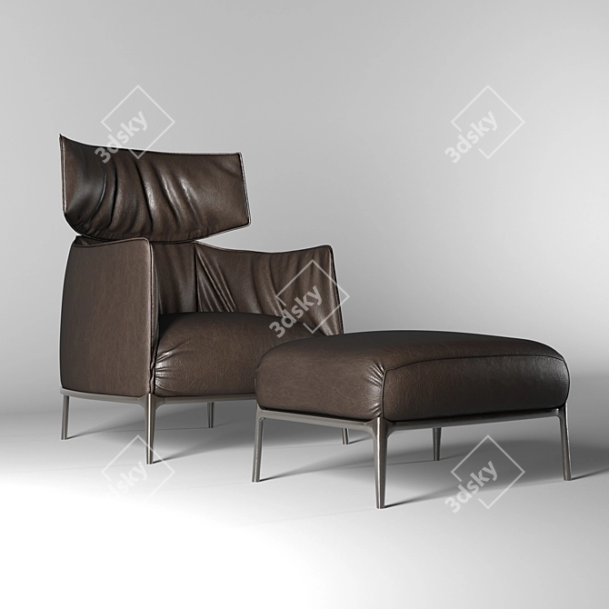 Luxury Reimagined: Archibald Armchair 3D model image 1