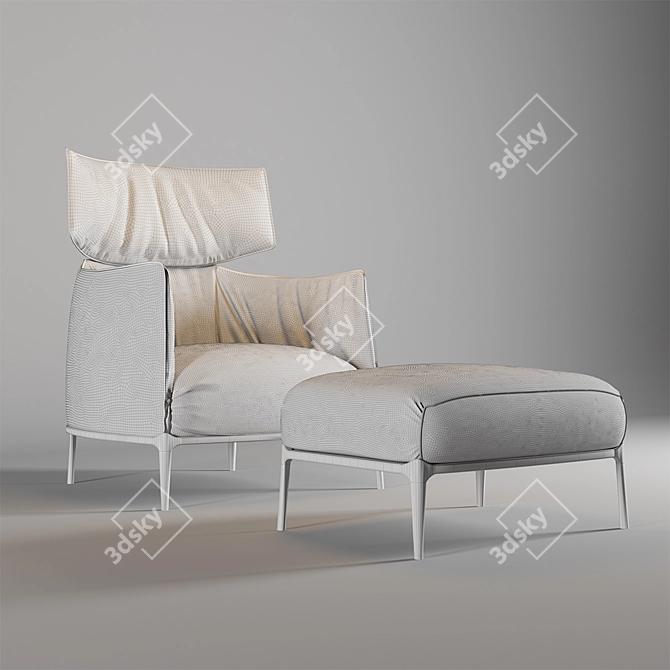 Luxury Reimagined: Archibald Armchair 3D model image 2