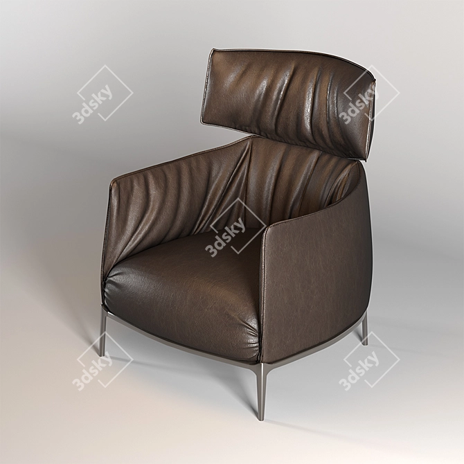 Luxury Reimagined: Archibald Armchair 3D model image 3