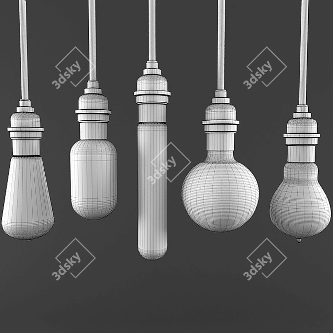 3D Edison Bulb Light Models 3D model image 3