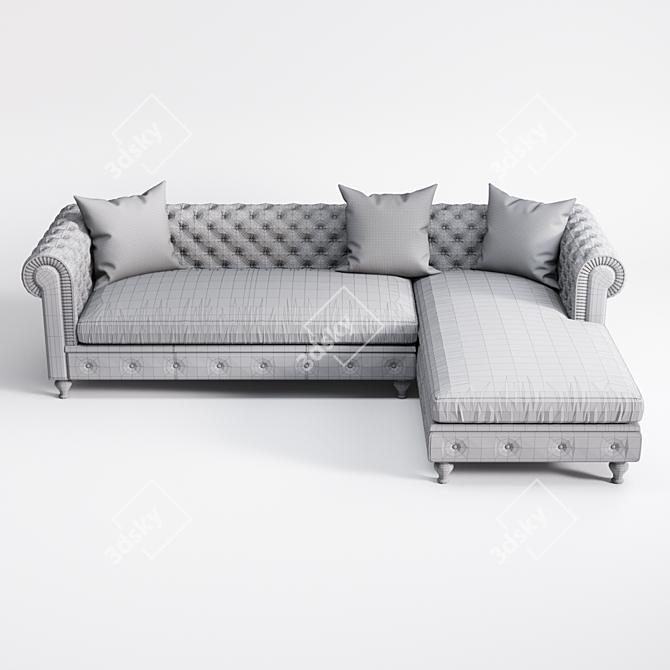 Modern Corner Sofa Alberta Salotti 3D model image 3