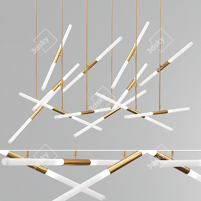 Modern LED Pendant Lamps 3D model image 1