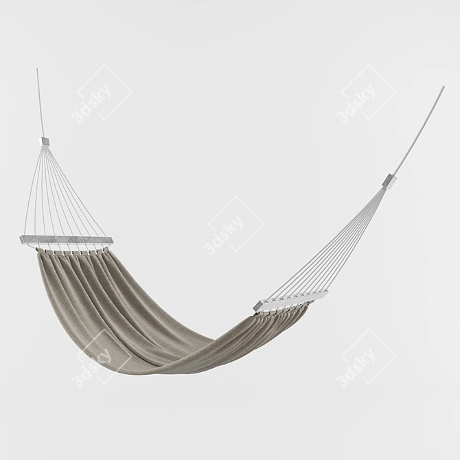 Cozy Outdoor Hammock 3D model image 1