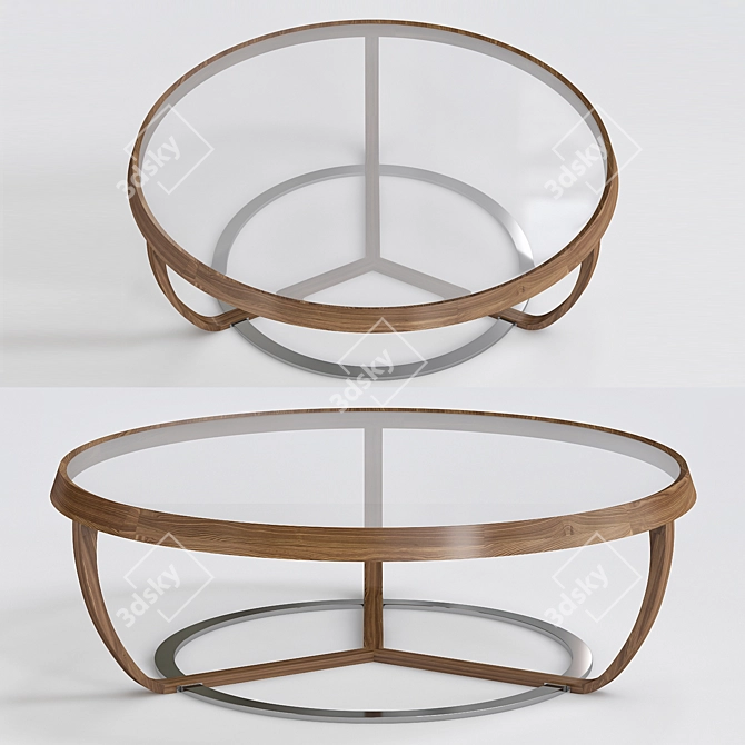 Modern Time Coffee Table 3D model image 1